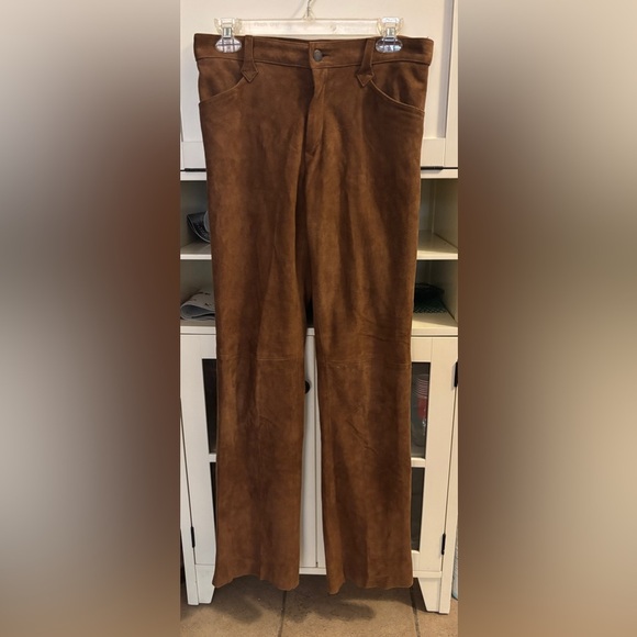 Vintage Ralph Lauren Chocolate Leather Jacket (says size 10 but would fit a 6)